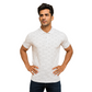 Men' White DIO Designed T-Shirt With Collar – Classic Fit.