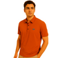 Men's Orange Polo T-Shirt With Collar – Classic Fit.