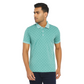 Men's Green Burbury Designed T-Shirt With Collar – Classic Fit.