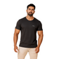 Men' Black Designed T-Shirt Without Collar – Classic & Sport Fit.