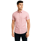Men’s Pink Solid Formal Shirt – Short Sleeve Cotton Shirt for Office & Smart Casual