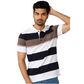 Men’s Striped Polo T-Shirt – Casual Slim Fit Cotton Polo with ASR Logo