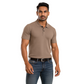 Men' Cream T-Shirt With Collar – Classic Fit.