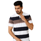 Men’s Striped Polo T-Shirt – Casual Slim Fit Cotton Polo with ASR Logo