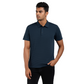 Men’s Solid Teal Polo T-Shirt – Classic Textured Cotton Polo for Smart Casual Wear