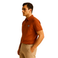Men's Orange Polo T-Shirt With Collar – Classic Fit.
