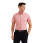 Men’s Pink Solid Formal Shirt – Short Sleeve Cotton Shirt for Office & Smart Casual