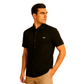Men's Classic Black Shirt – Slim Fit & Collar
