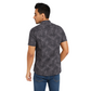 Men's Black Printed Short Sleeve Shirt – Slim Fit, Casual Wear.